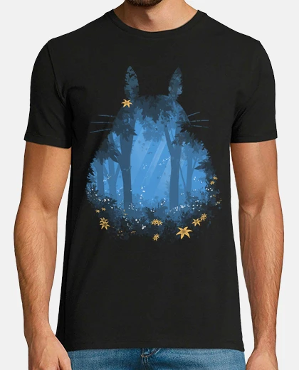 Tee-shirt totoro bleu