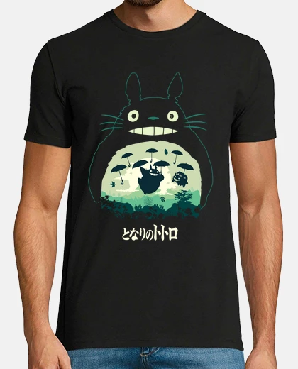 T-shirt Totoro e il  suo ombrello