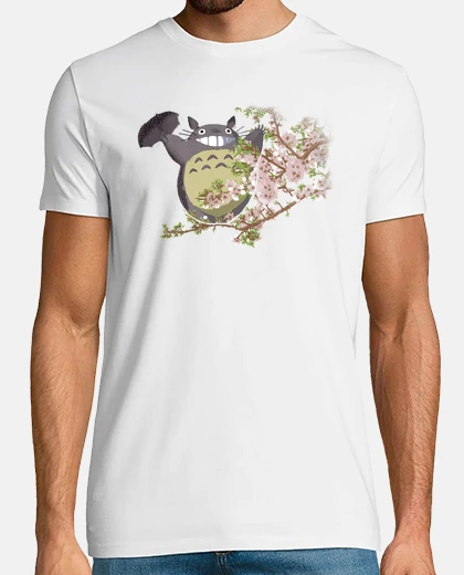 T-shirt totoro ed i flowers