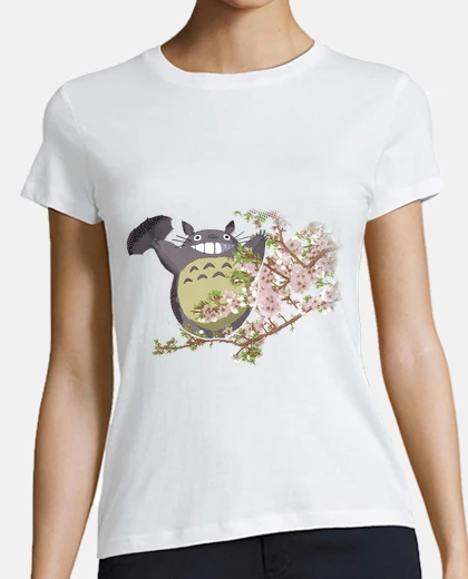 Tee-shirt Totoro et les fleurs