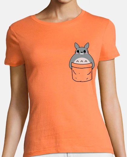 T-shirt totoro in a pocket