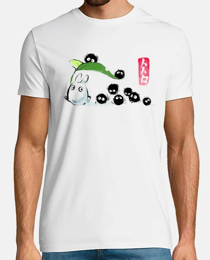 T-shirt totoro ink forest - susuwatari - ghibli