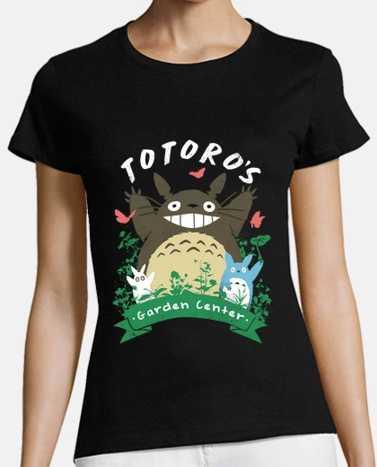 Playera totoros jardín camisa para mujer