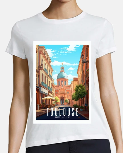 Tee-shirt Toulouse nuit