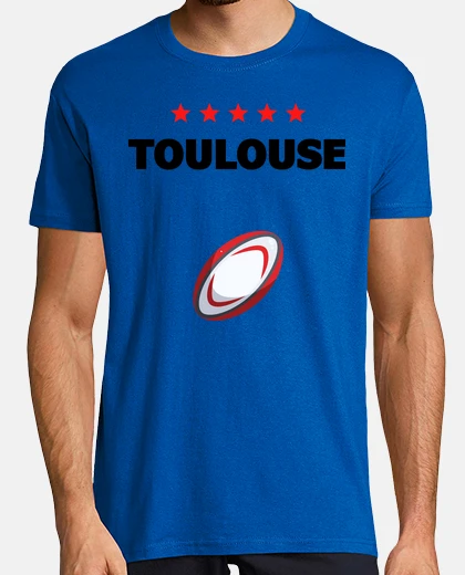 Tee-shirt Toulouse rugby 5 étoiles cadeau