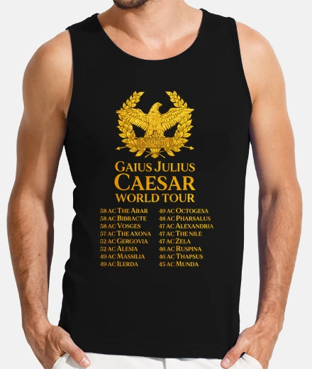 T-shirt tour concerti tour world impero romano spqr giulio cesare roma