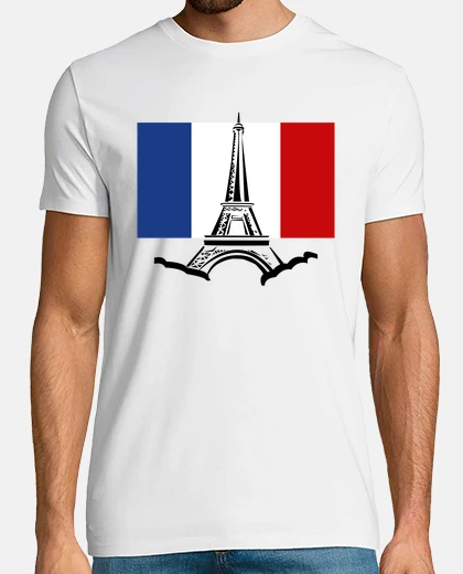Tee-shirt tour eiffel paris france drapeau t-shirt