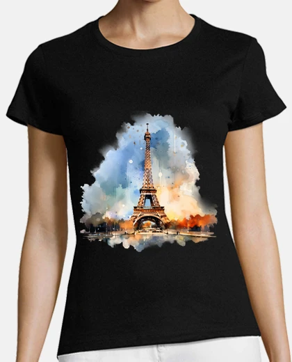 Tee-shirt Tour eiffel Paris France Seine