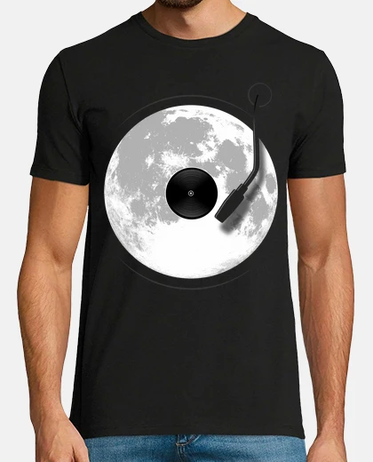 Tee-shirt tourne disque lunaire