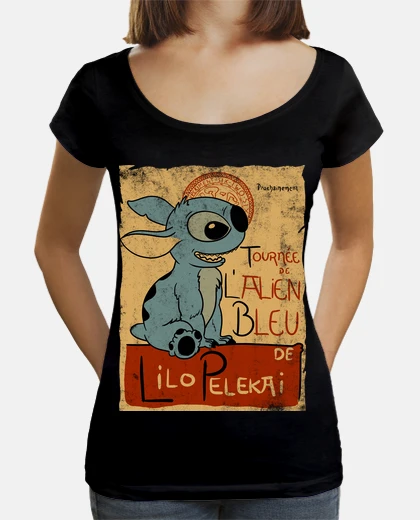 Tee-shirt tournee de lalien bleu