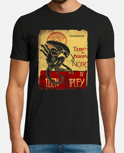 Tee-shirt Tournee du xenomorph noir