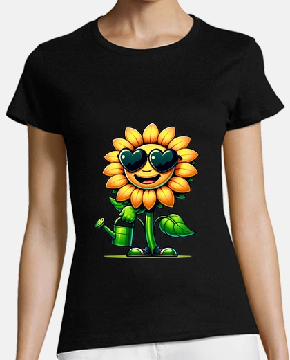 Tee-shirt tournesol avec arroursir