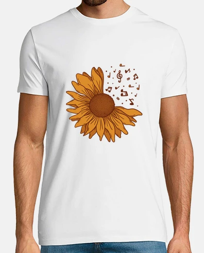 Tee-shirt tournesol musique love r