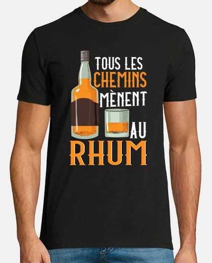 Tee-shirt Tous Les Chemins Mènent Au Rhum