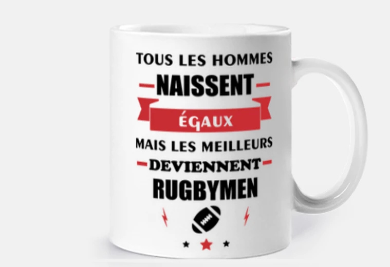 Mug Tous les hommes,rugby,rugbyman