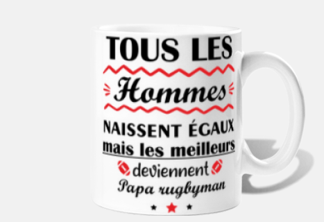 tous les hommes rugbyman,rugby' Mug