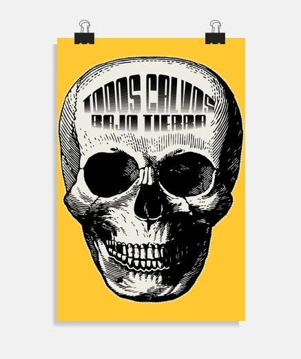 Poster tout chauve sous terre