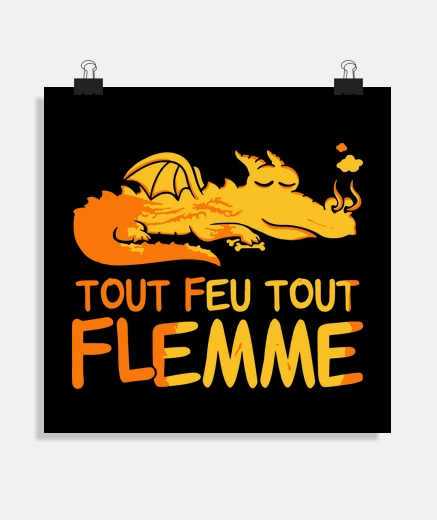 Poster Tout feu tout flemme