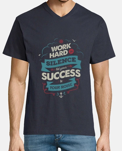 Camiseta trabajar camiseta cuello v hombre duro