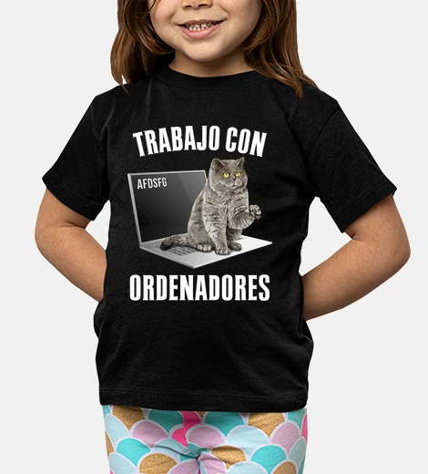 Ropa Trabajo Con Ordenadores Y Gatos Nerd Geek Friki Animales