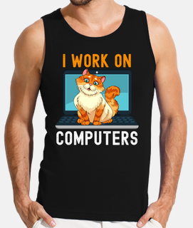 trabajo en computadoras gatos graciosos