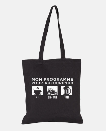 Sac Tracteur humour agriculteur cadeau