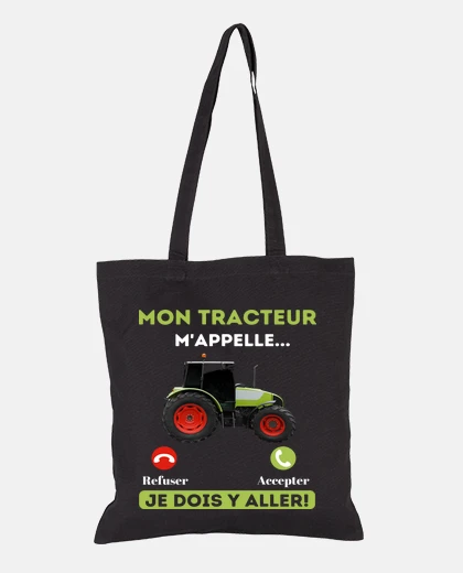 Sac Tracteur humour cadeau agriculteur