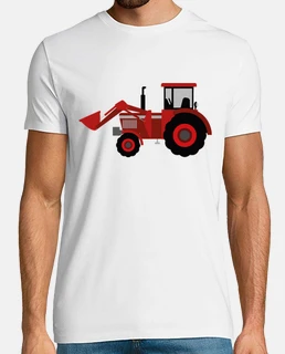 tractor / shovel / agriculture / red