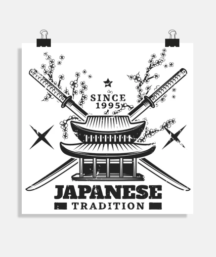 Poster tradition japonaise