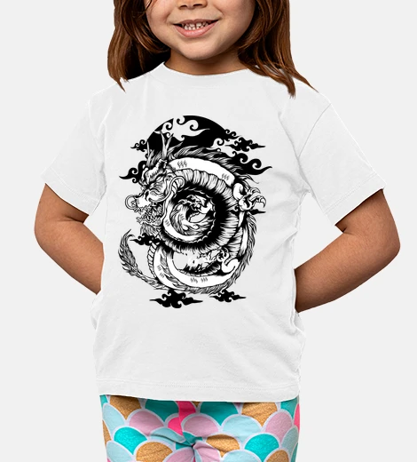 Kids traditional japanese dragon