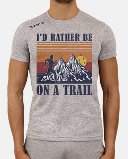 trail running ultra runner in the mount
