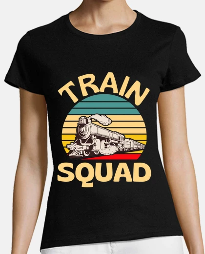 Tee-shirt train escouade chemin de fer train loco