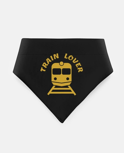 Mascotas train lover, pet bandana