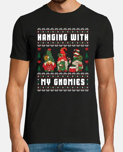 Tee-shirt traîner avec mes gnomes gnome drôle