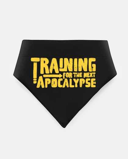 Mascotas training for the next apocalypse yellow