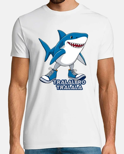 T-shirt tralalero tralala con testo