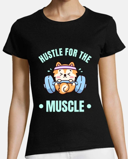 T-shirt trambusto per il cucciolo carino muscol