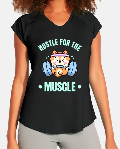 T-shirt trambusto per il cucciolo carino muscol
