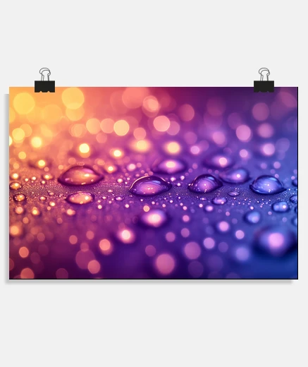 Poster tranquille e pacifiche gocce d39acqua