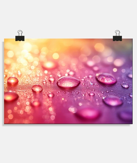 Poster tranquille e pacifiche gocce d39acqua