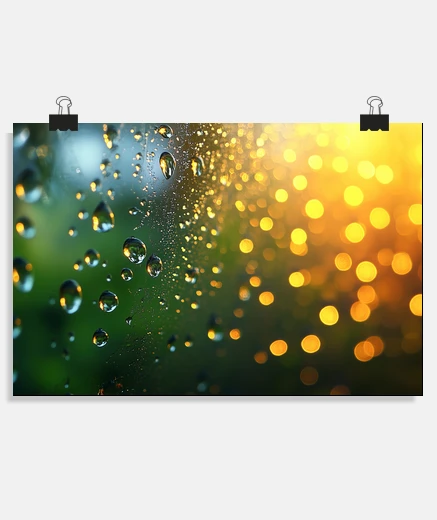 Poster tranquille e pacifiche gocce d39acqua