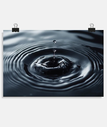 Poster tranquille e pacifiche gocce d39acqua