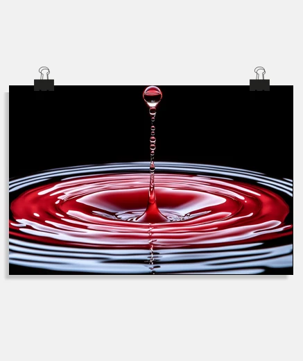 Poster tranquille e pacifiche gocce d39acqua