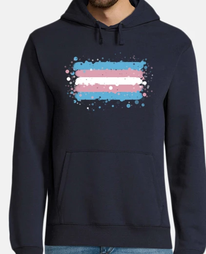 Hoodie trans flag jersey