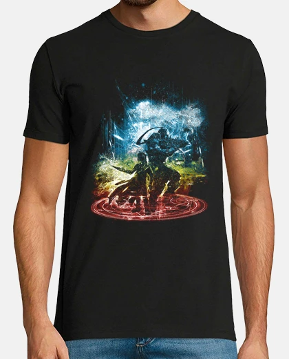 Tee-shirt transmutation version storm-rainbow