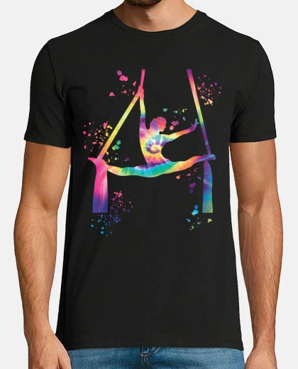 Camiseta trapecista yoga aéreo tela aérea