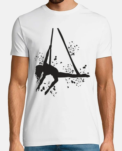 Camiseta trapecista yoga aéreo tela aérea
