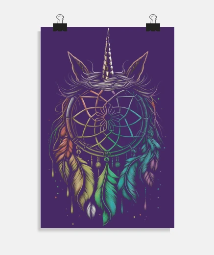 Poster trappola da sogno acchiappasogni unicor