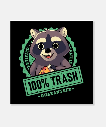 Wall trash 100 panda raccoon