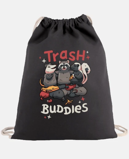 Bolsa Trash Buddies Mapache Animales Amigos